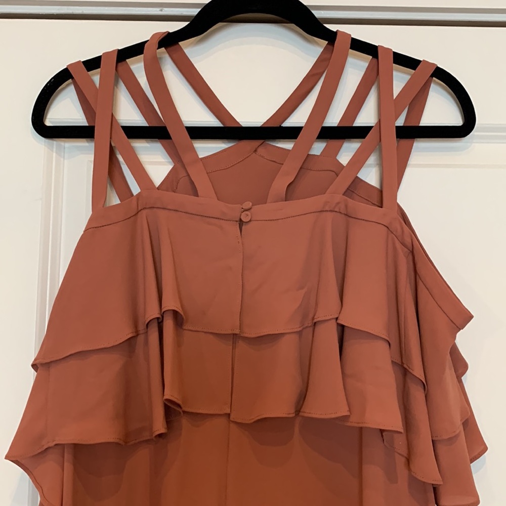 BCBGMaxAzria Pink Ruffle Mini Dress - Picture 8 of 16